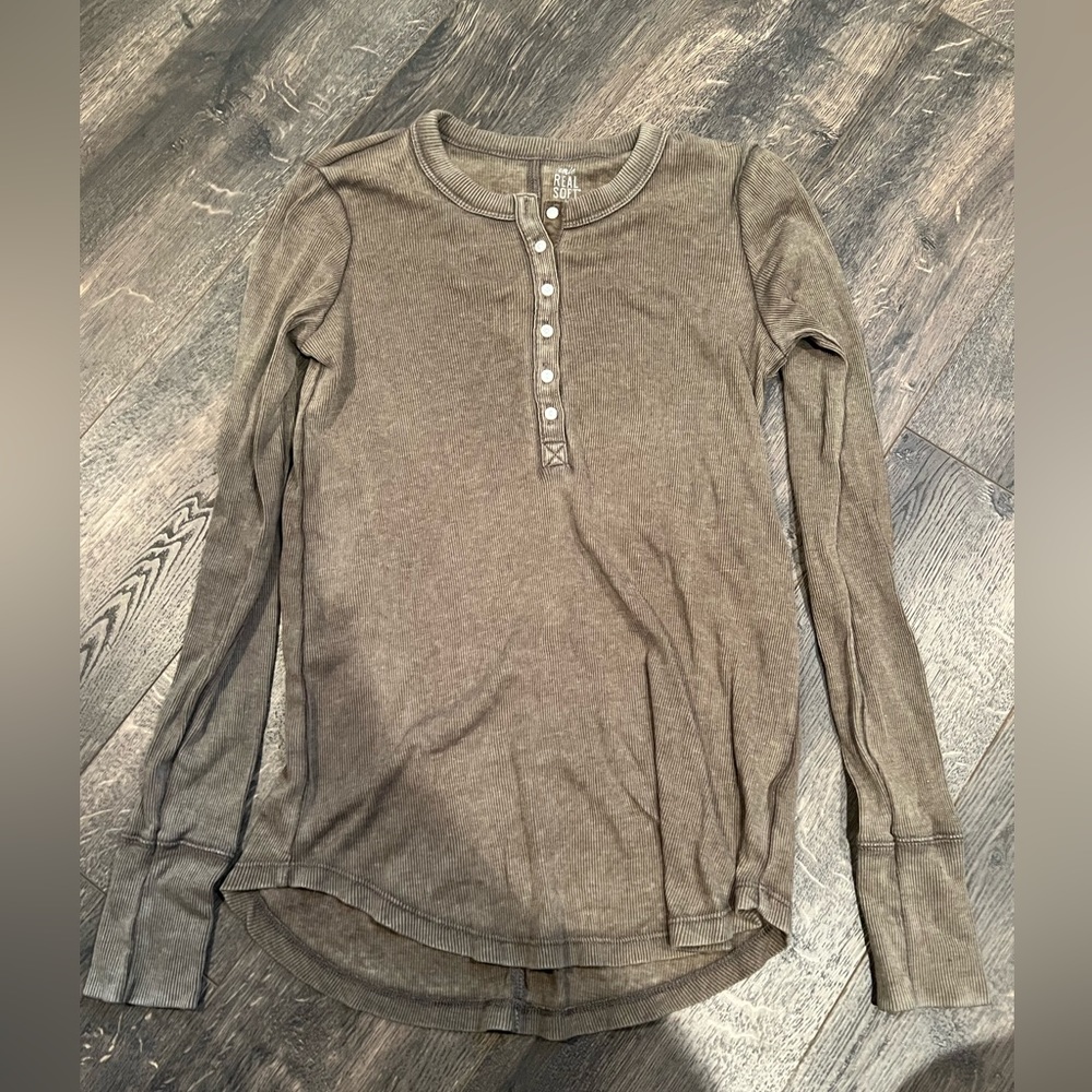 Henley Long Sleeve Top
